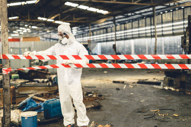 Professional Crime Scene Cleanup technician working in Guy, TX